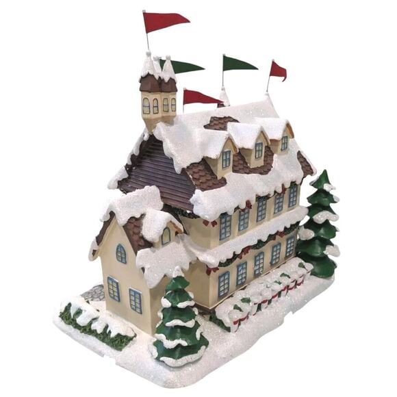 Hawthorne Village Santa & Mrs Claus' Castle Rudolph's Christmas Town Light Posts - Picture 14 of 16